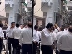 Two groups of lawyers shot in the air outside Tis Hazari court premises. Two groups of lawyers shot in the air outside Tis Hazari court premises.