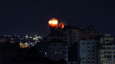 Smoke and flames rise above buildings after Israeli air airstrikes in Gaza City, on July 5. Jenin was the arena of some of the worst bloodshed during the second Intifada, which began after the collapse of U.S.-backed peace talks in 2000 and escalated into an armed conflict between Israel and militant groups, Reuters reported. (Mohammed Abed / AFP)) Smoke and flames rise above buildings after Israeli air airstrikes in Gaza City, on July 5. Jenin was the arena of some of the worst bloodshed during the second Intifada, which began after the collapse of U.S.-backed peace talks in 2000 and escalated into an armed conflict between Israel and militant groups, Reuters reported. (Mohammed Abed / AFP))