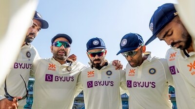 File photo of Team India players in a huddle during a Test match (BCCI Twitter) File photo of Team India players in a huddle during a Test match (BCCI Twitter)