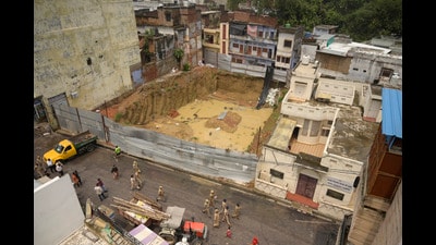 Accused builder held for mining beyond limit; fear grips locals. (Deepak Gupta) Accused builder held for mining beyond limit; fear grips locals. (Deepak Gupta)
