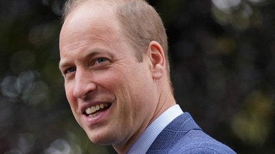 Britain's Prince William, Prince of Wales reacts. (AFP) Britain's Prince William, Prince of Wales reacts. (AFP)