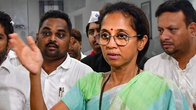 NCP working president Supriya Sule with party leaders. (PTI file) NCP working president Supriya Sule with party leaders. (PTI file)