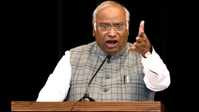 Congress President Mallikarjun Kharge. (ANI) Congress President Mallikarjun Kharge. (ANI)