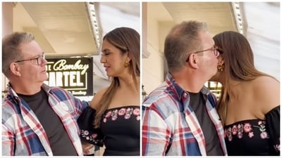 Gary Mehigan met Huma Qureshi in Mumbai. Gary Mehigan met Huma Qureshi in Mumbai.