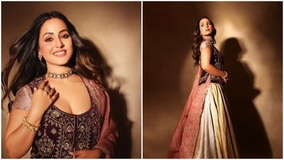 Hina Khan is an absolute fashionista. The actor is always busy giving us fashion goals to conquer with snippets from her fashion diaries on her Instagram profile on a regular basis. From casuals to ethnics to formal pantsuits, Hina can do it all. Th actor, a day back, shared a slew of pictures of herself looking stunning in traditional wear. Take a look at her pictures here. (Instagram/@realhinakhan) Hina Khan is an absolute fashionista. The actor is always busy giving us fashion goals to conquer with snippets from her fashion diaries on her Instagram profile on a regular basis. From casuals to ethnics to formal pantsuits, Hina can do it all. Th actor, a day back, shared a slew of pictures of herself looking stunning in traditional wear. Take a look at her pictures here. (Instagram/@realhinakhan)