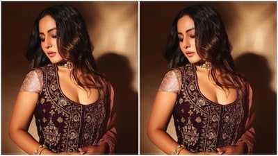 "Nothing feels as perfect as traditional wear.. Love it," Hina captioned her pictures with these words. (Instagram/@realhinakhan) "Nothing feels as perfect as traditional wear.. Love it," Hina captioned her pictures with these words. (Instagram/@realhinakhan)