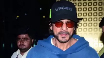 Shah Rukh Khan was spotted at Mumbai airport early Wednesday. Shah Rukh Khan was spotted at Mumbai airport early Wednesday.