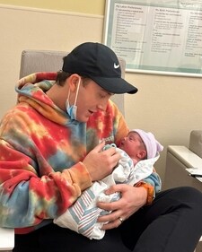 Riley is excited about his new role as big-brother. (Image Credit: Instagram/Meghan Trainor) Riley is excited about his new role as big-brother. (Image Credit: Instagram/Meghan Trainor)