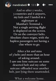 A screenshot of Mandira's post.