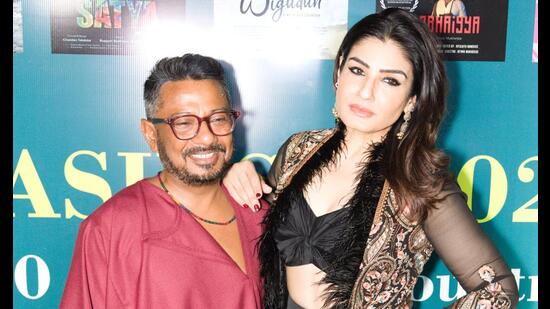 Director Onir and actor Raveena Tandon at the festival. (Courtesy the Kashish Mumbai International Queer Film Festival)