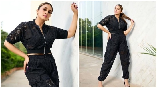 Huma Qureshi's black co-ord set is the perfect blend of sass and comfort (Instagram/@iamhumaq)