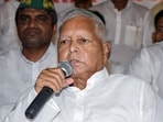 Rashtriya Janata Dal (RJD) chief Lalu Prasad Yadav. 