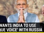 U.S. WANTS INDIA TO USE UNIQUE VOICE WITH RUSSIA