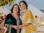 Kiara Advani with Sidharth Malhotra's mom Rimma Malhotra (left); the actors at their wedding. Kiara Advani with Sidharth Malhotra's mom Rimma Malhotra (left); the actors at their wedding.