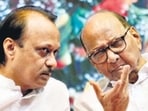 Ajit Pawar and Sharad Pawar