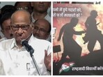An NCP wing in Delhi put up posters from Baahubali where Kattappa backstabbed Baahubali. 