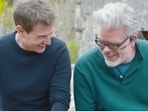 Tom Cruise and Christopher McQuarrie on sets of Mission Impossible Dead Reckoning Part One.