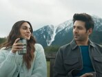 Kiara Advani and Kartik Aaryan in a still from Satyaprem Ki Katha song Pasoori Nu. Kiara Advani and Kartik Aaryan in a still from Satyaprem Ki Katha song Pasoori Nu.