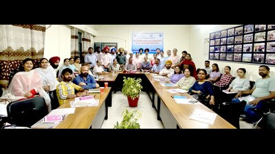 Attendees during intensive aquaculture workshop at GADVASU in Ludhiana. (HT PHOTO)