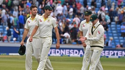 Wood completed his five wicket haul as Australia collapsed to 263 all out after Tea but they then made a good start with the ball. (AP) Wood completed his five wicket haul as Australia collapsed to 263 all out after Tea but they then made a good start with the ball. (AP)