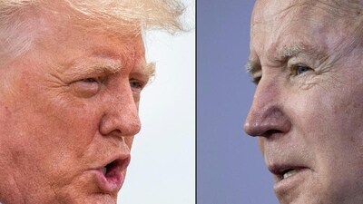 Former US president Donald Trump (left) and US President Joe Biden (File) Former US president Donald Trump (left) and US President Joe Biden (File)