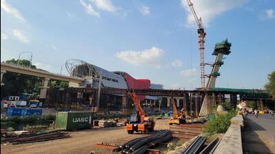 Maha-Metro also plans to conduct trials on the Ruby Hall Clinic to Ramwadi stretch and start passenger service in September. (HT FILE PHOTO)