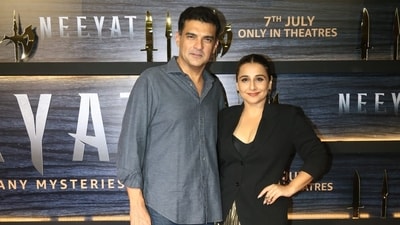 Vidya Balan was accompanied by husband Siddharth Roy Kapur at Neeyat screening. The actor has promised her fans, in an interview to ANI, that they “will experience something extraordinary after seeing the movie because of the exceptional star cast, which consists of many talented performers”. Vidya Balan was accompanied by husband Siddharth Roy Kapur at Neeyat screening. The actor has promised her fans, in an interview to ANI, that they “will experience something extraordinary after seeing the movie because of the exceptional star cast, which consists of many talented performers”.