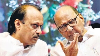 Ajit Pawar and Sharad Pawar