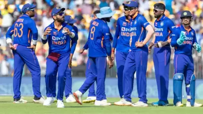 Team India players during the ODI series against Australia in March 2023 (BCCI) Team India players during the ODI series against Australia in March 2023 (BCCI)