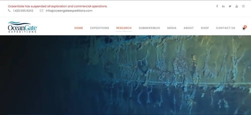 Screengrab from OceanGate's official website (OceanGate's official website) Screengrab from OceanGate's official website (OceanGate's official website)