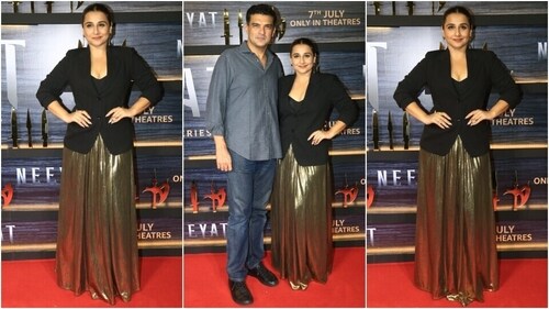 Vidya Balan at the Neeyat Screening with Sidharth Roy Kapur. (HT Photo/Varinder Chawla) Vidya Balan at the Neeyat Screening with Sidharth Roy Kapur. (HT Photo/Varinder Chawla)