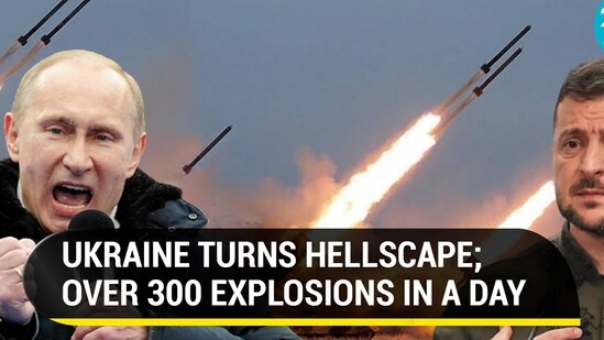 UKRAINE TURNS HELLSCAPE; OVER 300 EXPLOSIONS IN A DAY
