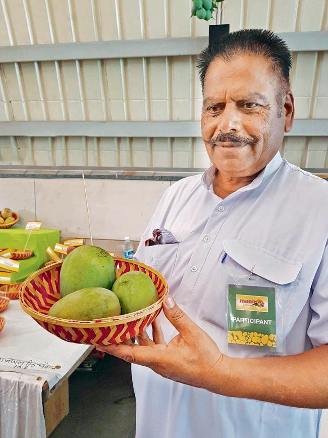 Ramveer Singh Chauhan, a mango grower from UP’s Saharanpur, will present a langra aam variety weighing almost 400 grams. He wishes to name it Yogi aam. Ramveer Singh Chauhan, a mango grower from UP’s Saharanpur, will present a langra aam variety weighing almost 400 grams. He wishes to name it Yogi aam.