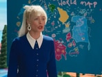 Margot Robbie in a scene from Barbie.