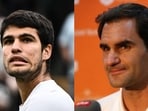Roger Federer has his eyes on Carlos Alcaraz at Wimbledon 2023 Roger Federer has his eyes on Carlos Alcaraz at Wimbledon 2023
