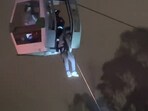 The cable car travels a distance of 2.5 kilometers (1.5 miles) between two terminals, the lowest at an altitude of 3,100 meters above sea level.