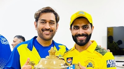Ravindra Jadeja gave a huge hint about MS Dhoni's IPL future. (ANI) Ravindra Jadeja gave a huge hint about MS Dhoni's IPL future. (ANI)