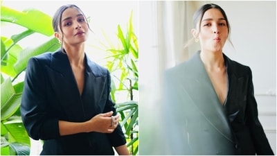 Alia Bhatt serves boss babe supremacy in a chic suit for new photoshoot. (Instagram) Alia Bhatt serves boss babe supremacy in a chic suit for new photoshoot. (Instagram)