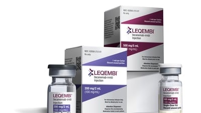 Vials and packaging for Leqembi. (AP) Vials and packaging for Leqembi. (AP)
