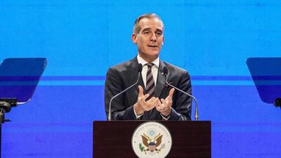 Eric Garcetti expressed the hope that peace will return to Manipur as this will pave the way for more progress in the region. (PTI Photo) Eric Garcetti expressed the hope that peace will return to Manipur as this will pave the way for more progress in the region. (PTI Photo)