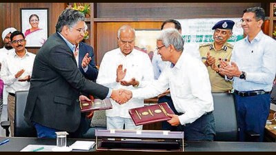 Four MoUs were signed between the UT health department, education department and Homi Bhabha Cancer Hospital and Research Centre, Mullanpur, on Friday.