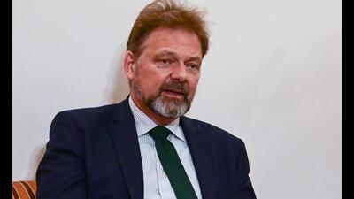 German ambassador Dr Philipp Ackermann is in Chandigarh on his two-day maiden visit that began on Thursday. (Keshav Singh/HT) German ambassador Dr Philipp Ackermann is in Chandigarh on his two-day maiden visit that began on Thursday. (Keshav Singh/HT)
