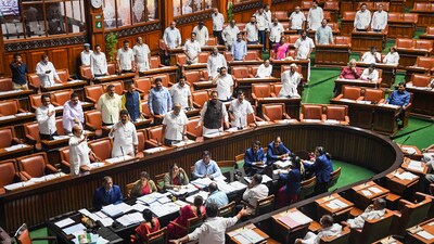 Karnataka: Unknown man enters into assembly during budget session, arrested (HT_PRINT) Karnataka: Unknown man enters into assembly during budget session, arrested (HT_PRINT)