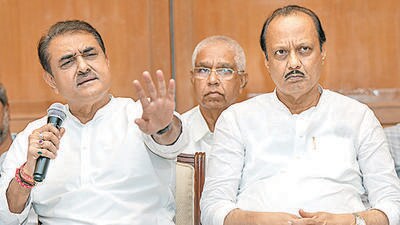 Meanwhile, Sharad Pawar-led NCP has decided not to approach the election commission (EC) even after Ajit declared himself as the new national president of the party. Pawar faction leaders said they have filed the caveat with the EC which is enough for now. (PTI) Meanwhile, Sharad Pawar-led NCP has decided not to approach the election commission (EC) even after Ajit declared himself as the new national president of the party. Pawar faction leaders said they have filed the caveat with the EC which is enough for now. (PTI)