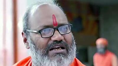 Narsinghanand had said that “those who believe in the Supreme Court of India will die a dog’s death”, according to the petitioner (HT) Narsinghanand had said that “those who believe in the Supreme Court of India will die a dog’s death”, according to the petitioner (HT)