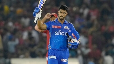 Tilak Varma in action for Mumbai Indians during the 2023 Indian Premier League (PTI) Tilak Varma in action for Mumbai Indians during the 2023 Indian Premier League (PTI)