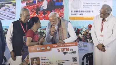 During his Raipur visit, Modi will also distribute 75 lakh cards to beneficiaries under the Ayushman Bharat scheme. (PTI) During his Raipur visit, Modi will also distribute 75 lakh cards to beneficiaries under the Ayushman Bharat scheme. (PTI)