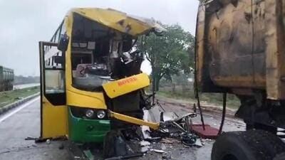 Police said that the accident took place near Beltara village (Twitter/@ANI) Police said that the accident took place near Beltara village (Twitter/@ANI)