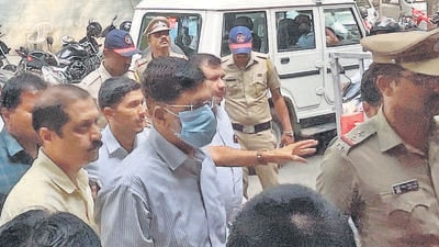 DRDO scientist Pradeep Kurulkar (in lined shirt and wearing mask) produced in the Shivaji Nagar Court, in Pune. (HT Photo/file) DRDO scientist Pradeep Kurulkar (in lined shirt and wearing mask) produced in the Shivaji Nagar Court, in Pune. (HT Photo/file)