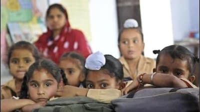 The PGI looks at the Indian education system as one of the largest in the world with about 14.9 lakh schools, 95 lakh teachers and nearly 26.5 crore students. (HT File) The PGI looks at the Indian education system as one of the largest in the world with about 14.9 lakh schools, 95 lakh teachers and nearly 26.5 crore students. (HT File)